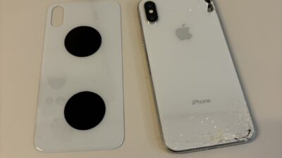 iPhoneX背面ガラスが割れてしまった【iPhone修理熊谷】