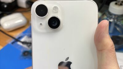 iPhone14アウトカメラレンズ割れ【iPhone修理熊谷】