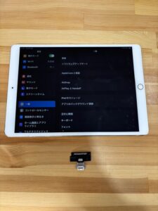 iPadPro10.5ドックコネクタ交換後