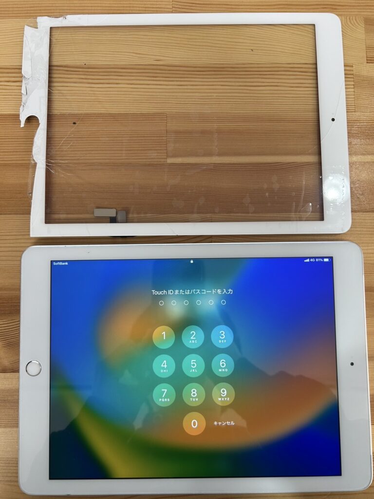 iPad5画面割れ修理