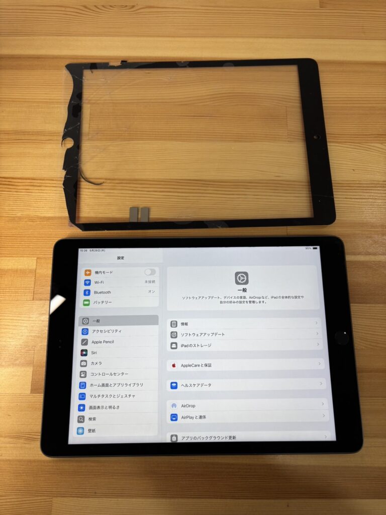 iPad9ガラス割れ