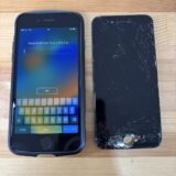 iPhoneSE3画面割れと表示不良【iPhone修理熊谷】