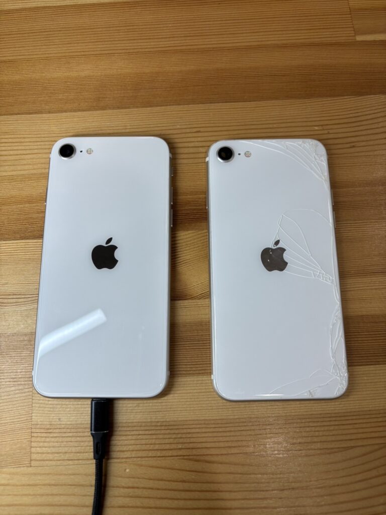 iPhoneSE3 背面ガラス割れ