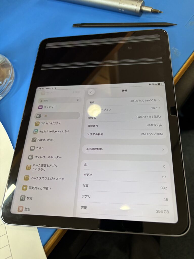 iPadAir5 画面表示不良