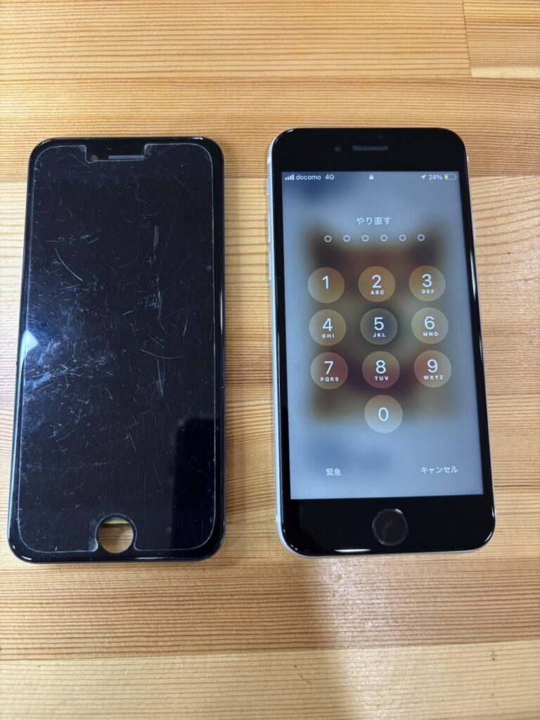 iPhoneSE2 ホームボタン故障 画面交換