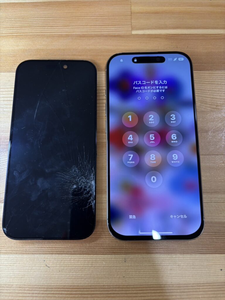 iPhone16Pro 画面割れ