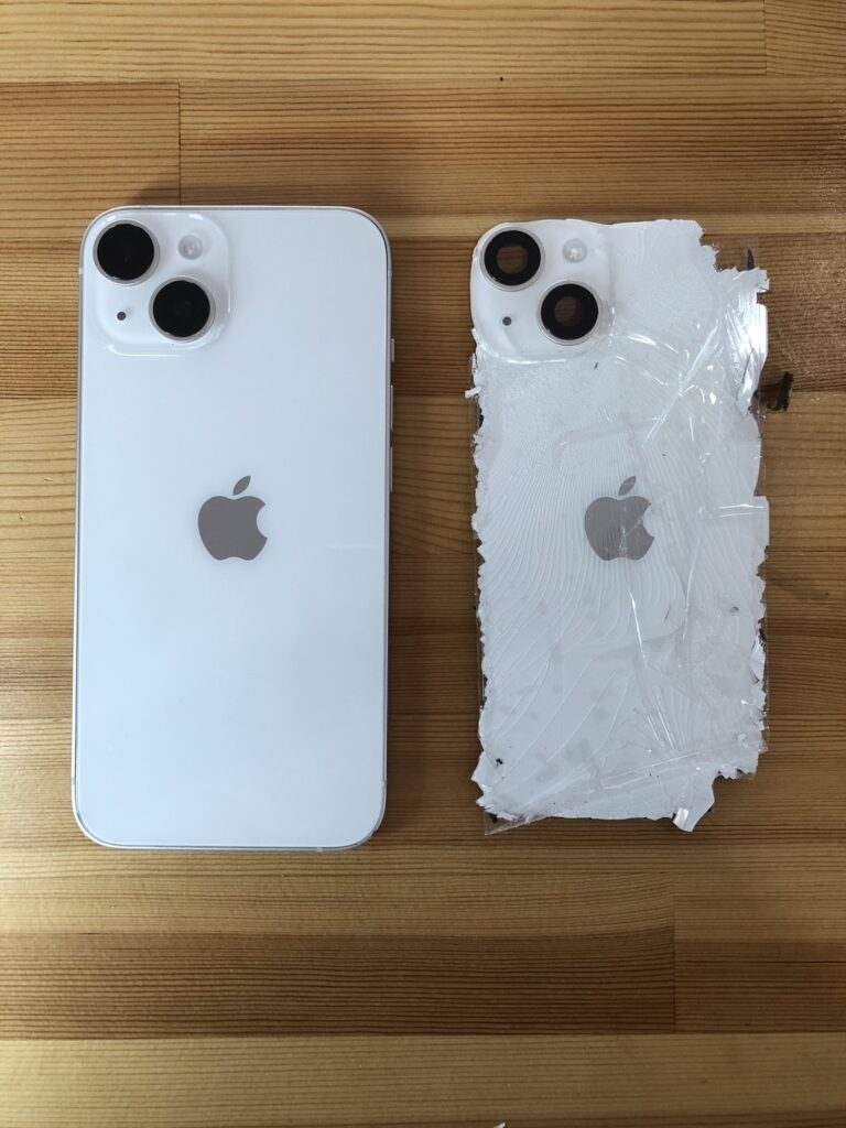 iPhone 14 ホワイト 背面ひび割れ iPhone 14 Pro ホワイト 背面 