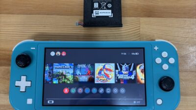 switchライトバッテリー膨張【switch修理熊谷】