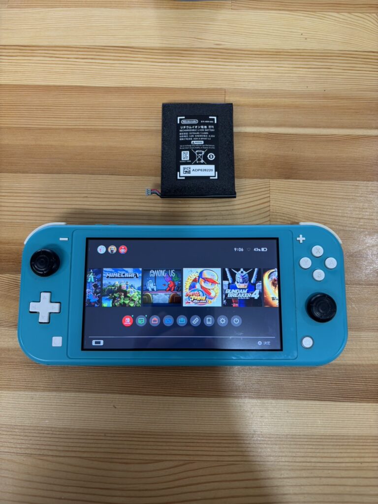 switchライトバッテリー膨張