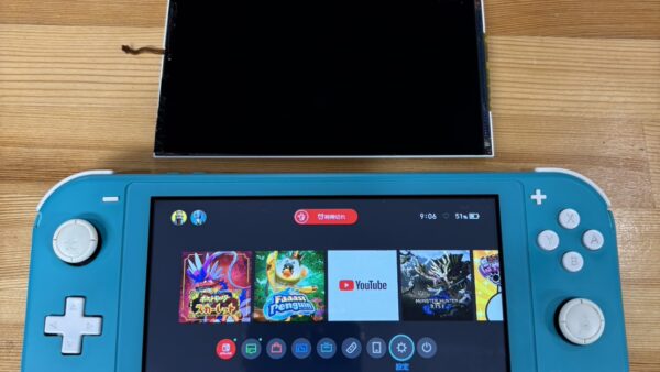 任天堂switchライト画面表示不良修理【switch修理熊谷】
