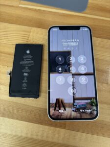 iPhone12バッテリー交換