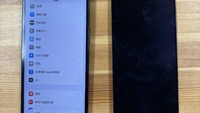 iPhone14の水没による画面表示不良修理|熊谷市・行田市・深谷市のストックリペア