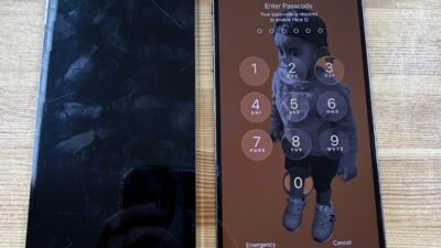 iPhone14Promaxの水没での表示不良修理|熊谷市のストックリペア